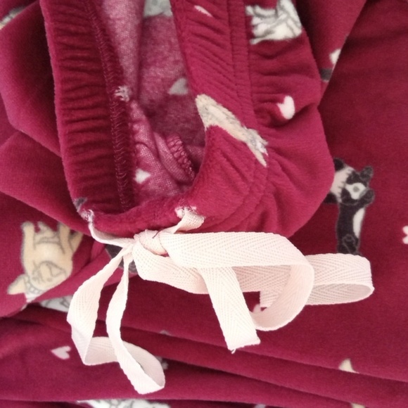 ELLEN DEGENERES LOVE BURGUNDY LONG SLEEVE TOP & PANTS PAJAMA SET SIZE SMALL NWT - Picture 8 of 9